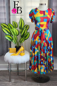 Mariah Color Maxi Dress