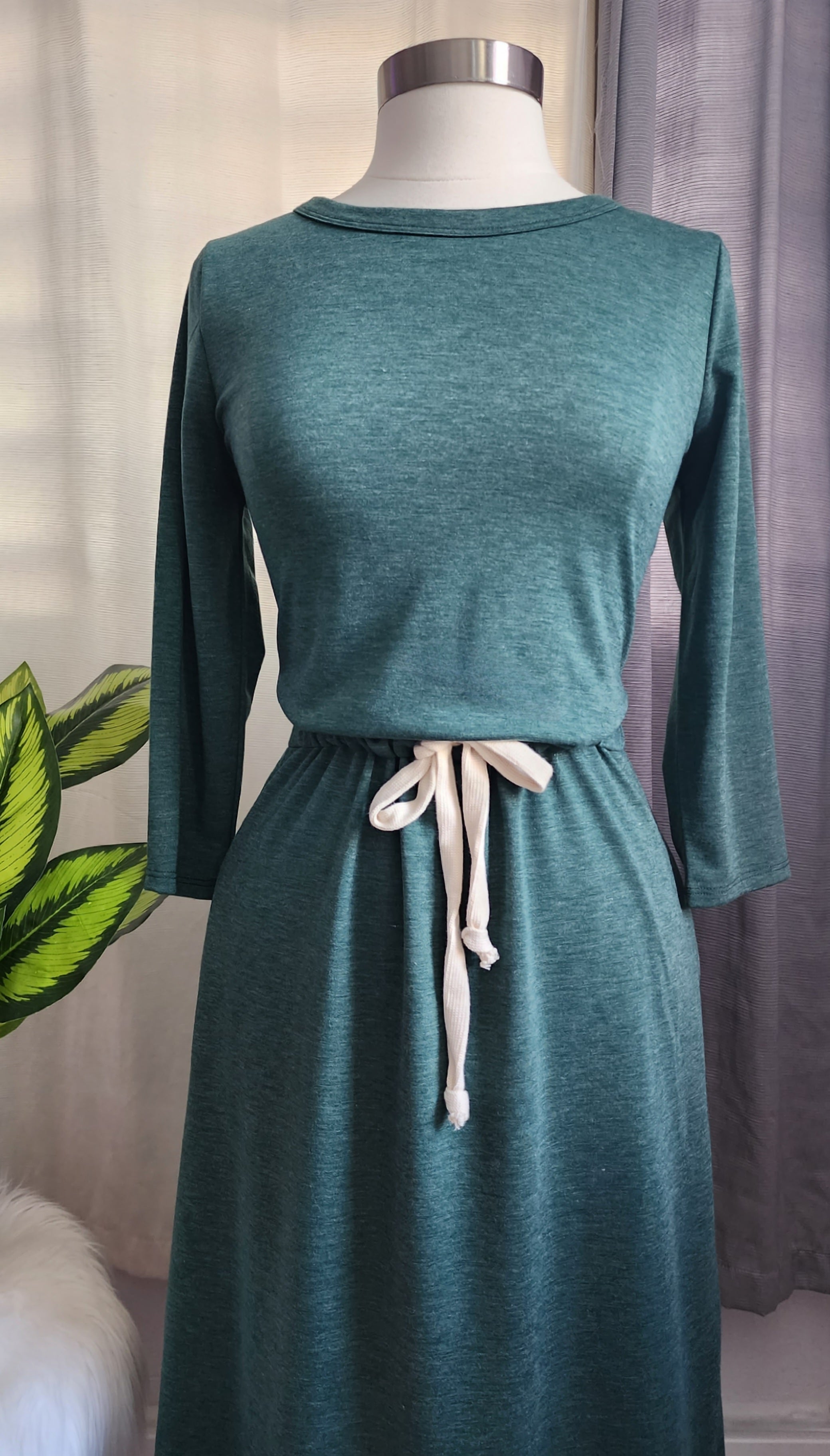 String Hunter Green Dress