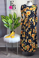 Cargar imagen en el visor de la galería, Sunflower Maxi Dress
