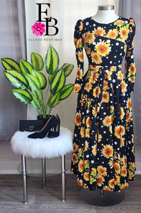 Sunflower Maxi Dress