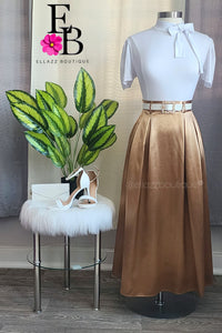 Metalic Gold Maxi Skirt