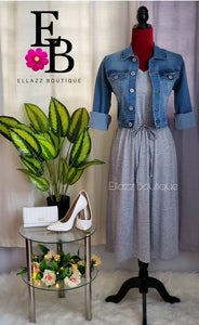 Midi Gray Dress
