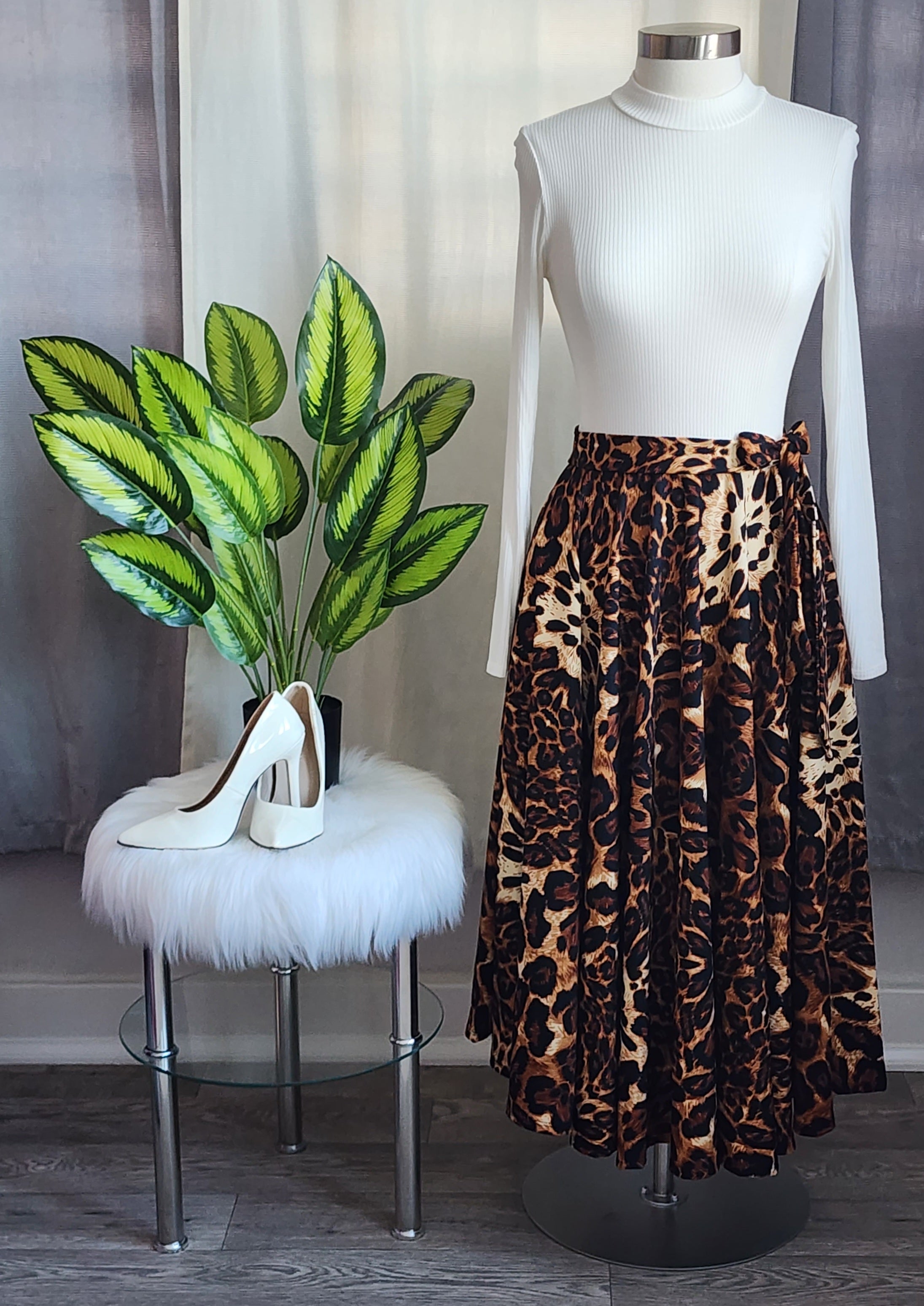 Animal Print Maxi Dress