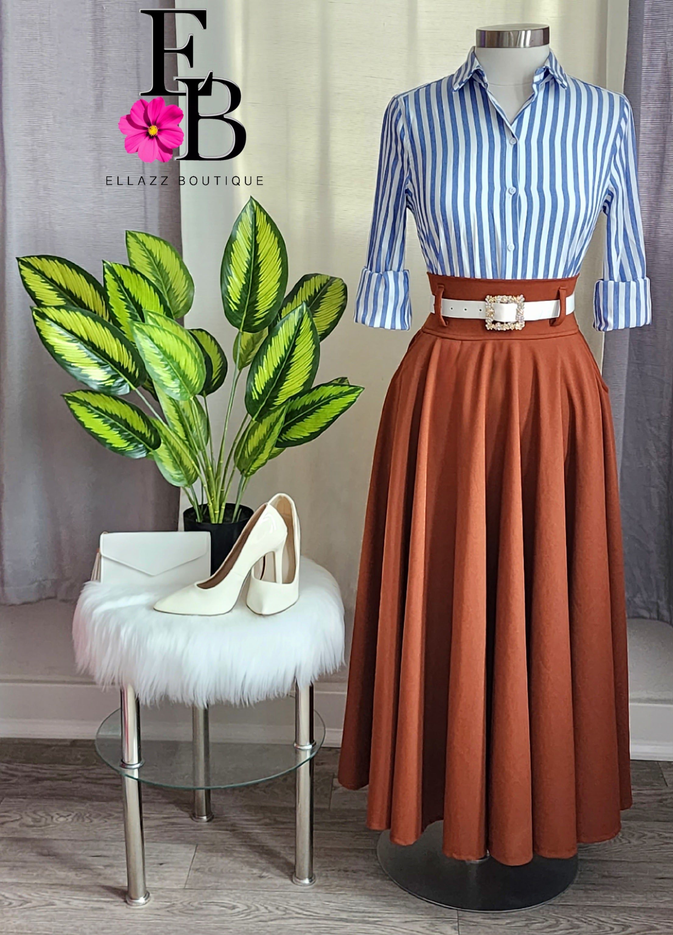 Terracota Maxi Skirt