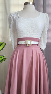 Dust Pink Maxi Skirt