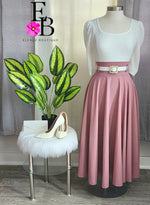 Cargar imagen en el visor de la galería, Dust Pink Maxi Skirt
