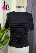 Cargar imagen en el visor de la galería, Blusa Negra Ruffle
