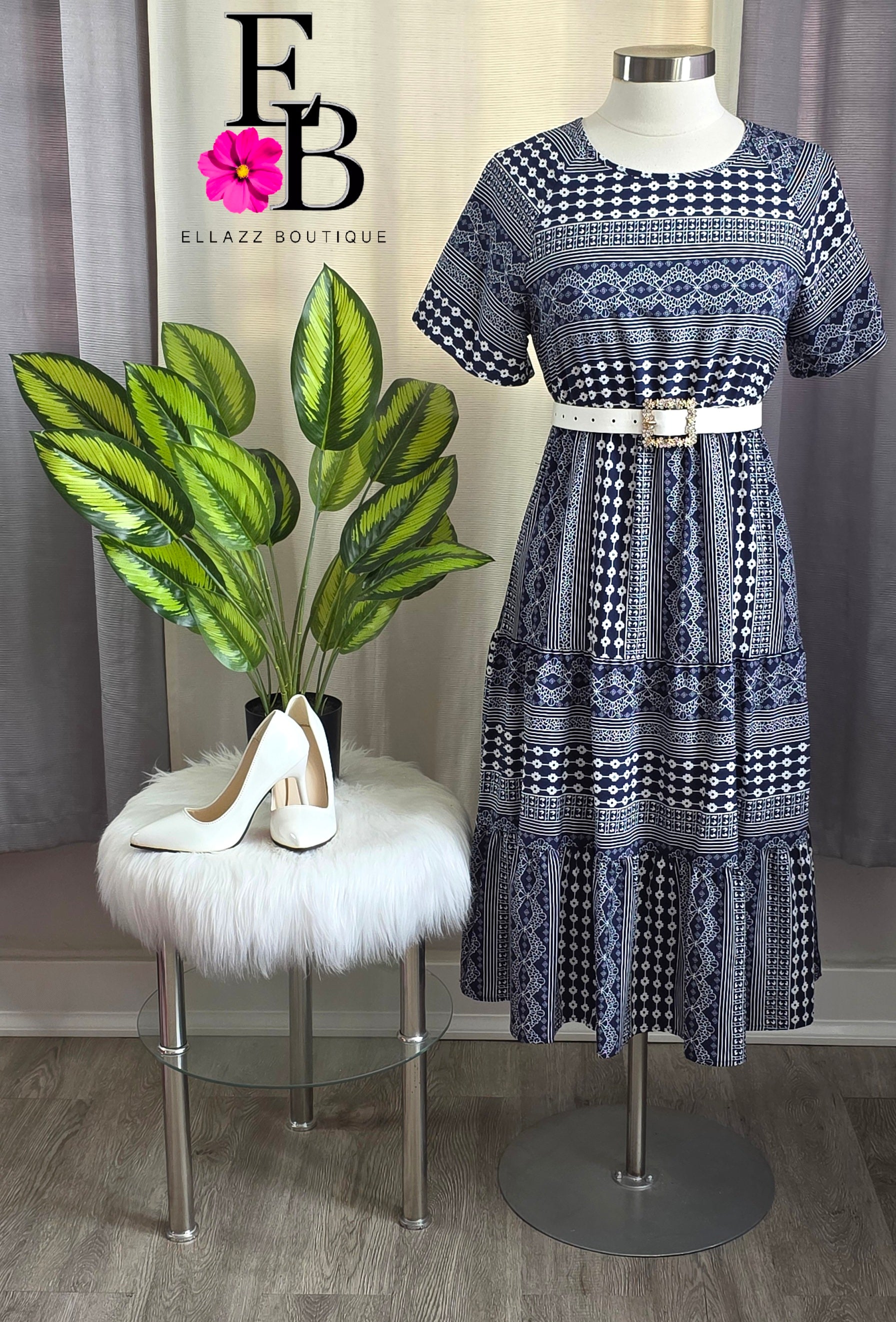 Blue Midi Dress