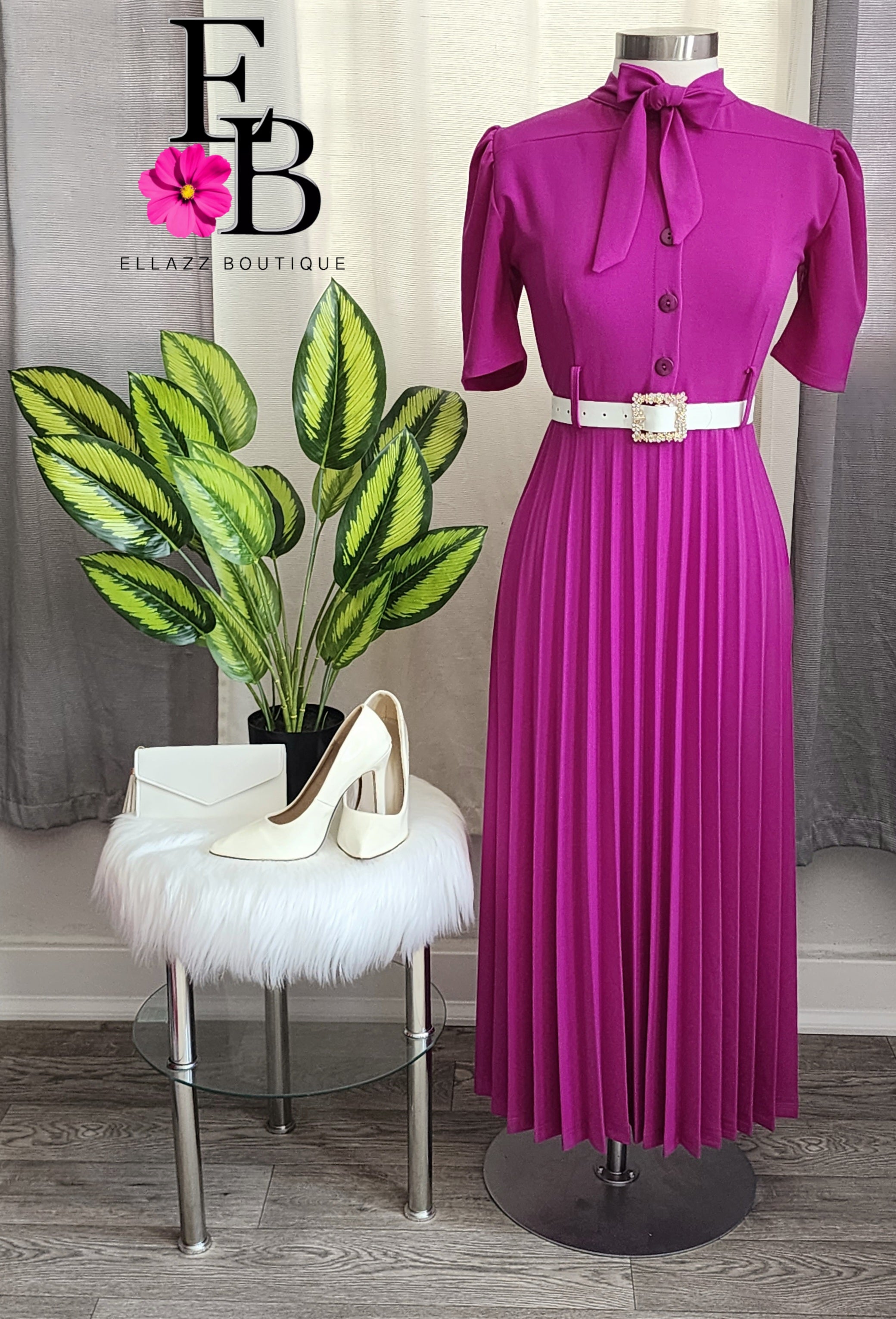 Magenta Maxi Dress