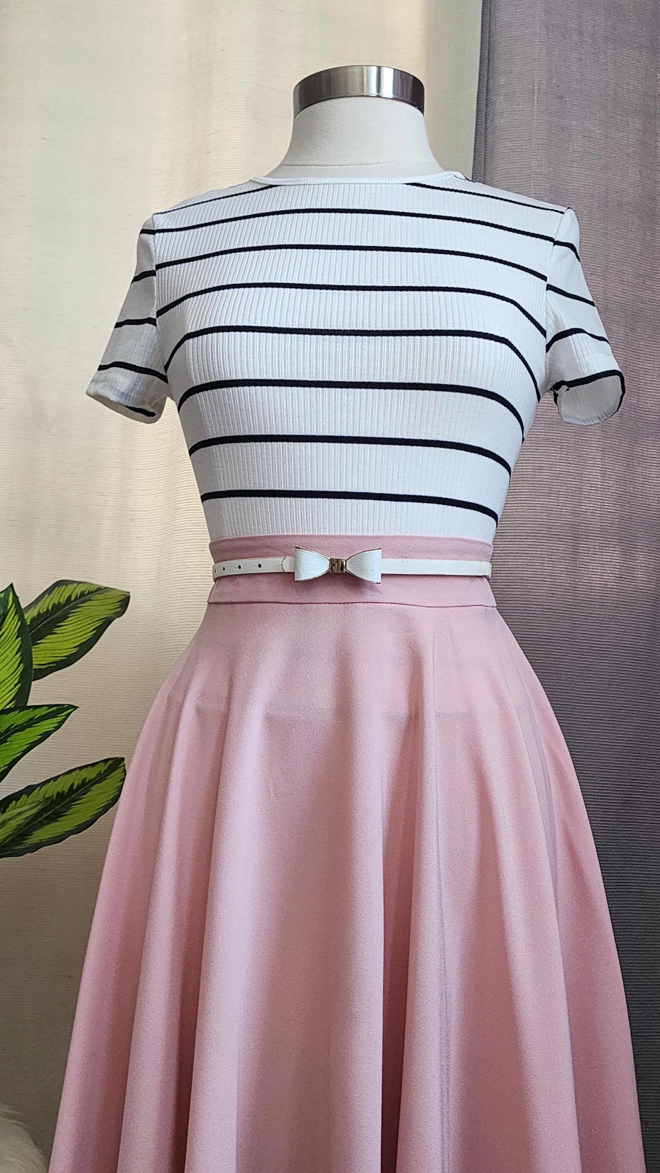 Pink Midi Skirt