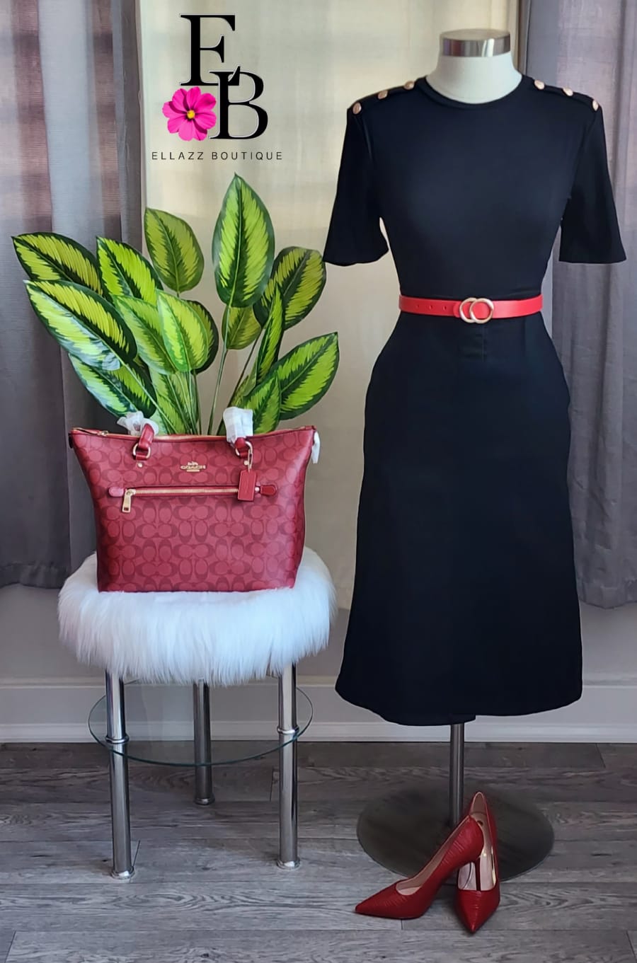Black Denim Skirt