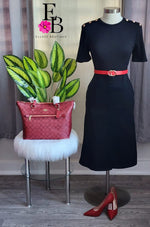 Cargar imagen en el visor de la galería, Black Denim Skirt
