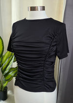 Cargar imagen en el visor de la galería, Blusa Negra Ruffle

