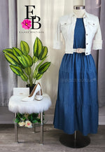 Cargar imagen en el visor de la galería, Jean Maxi Dress
