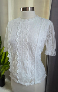 Blusa Blanca Encaje