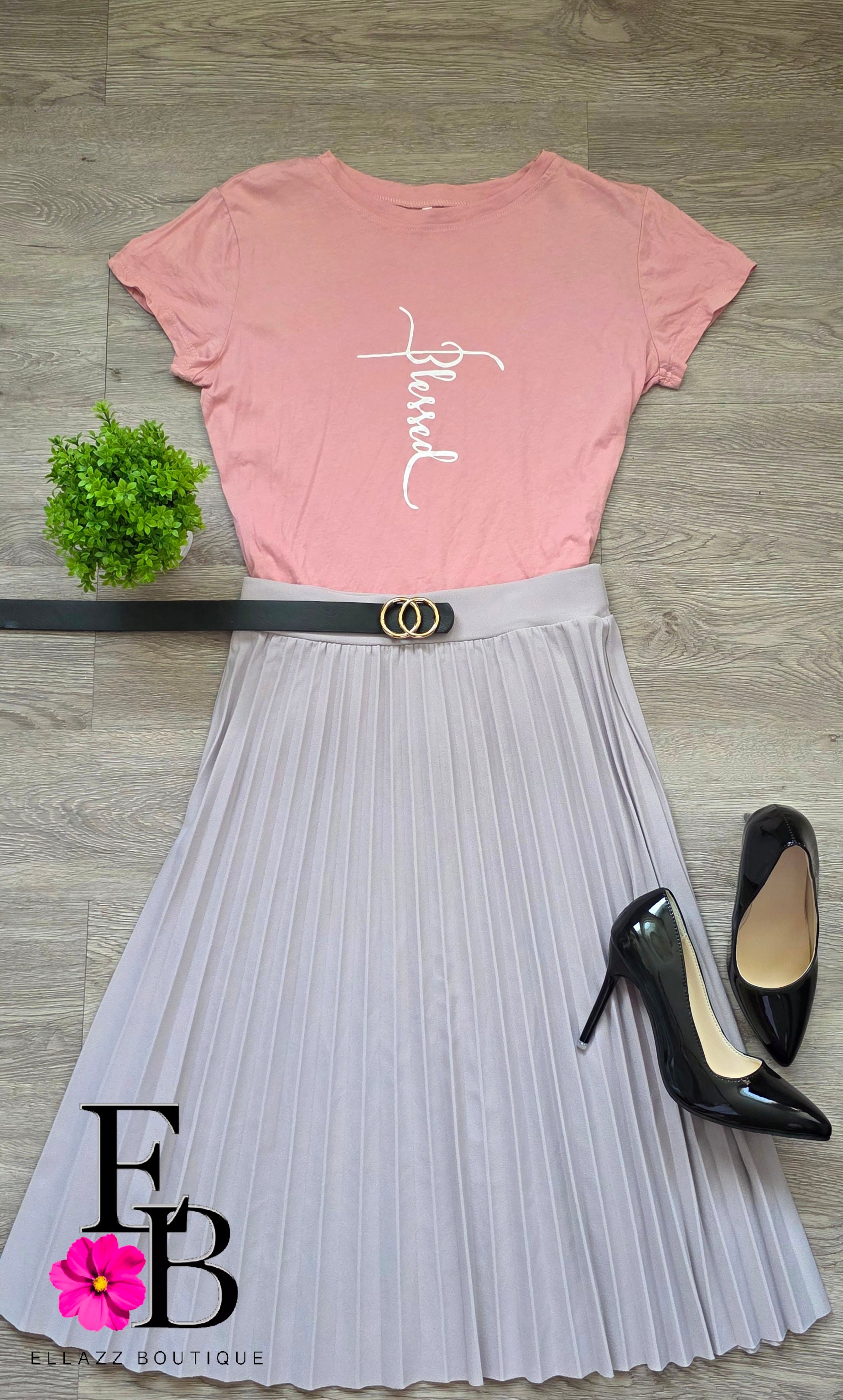 Camisa Pink Blessed