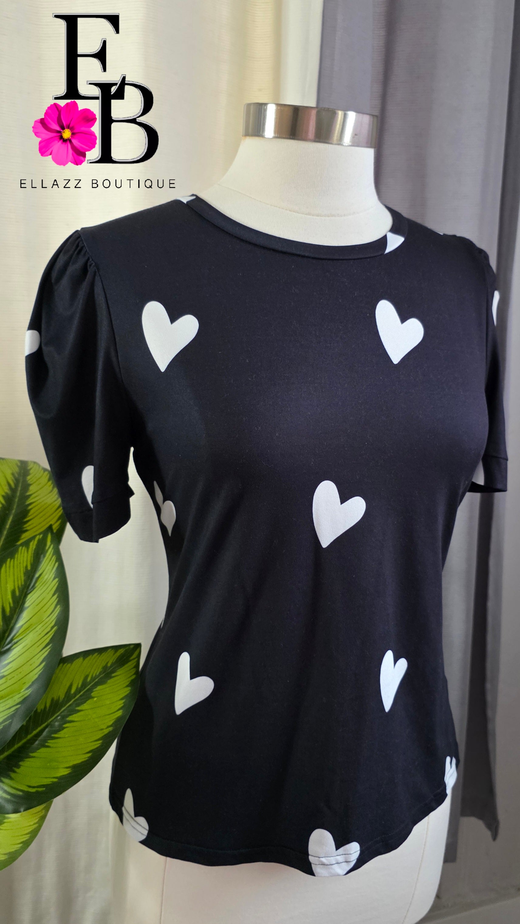 Camisa Negra Corazon
