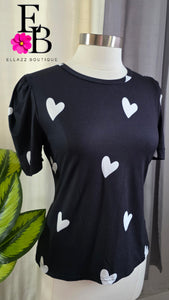 Camisa Negra Corazon