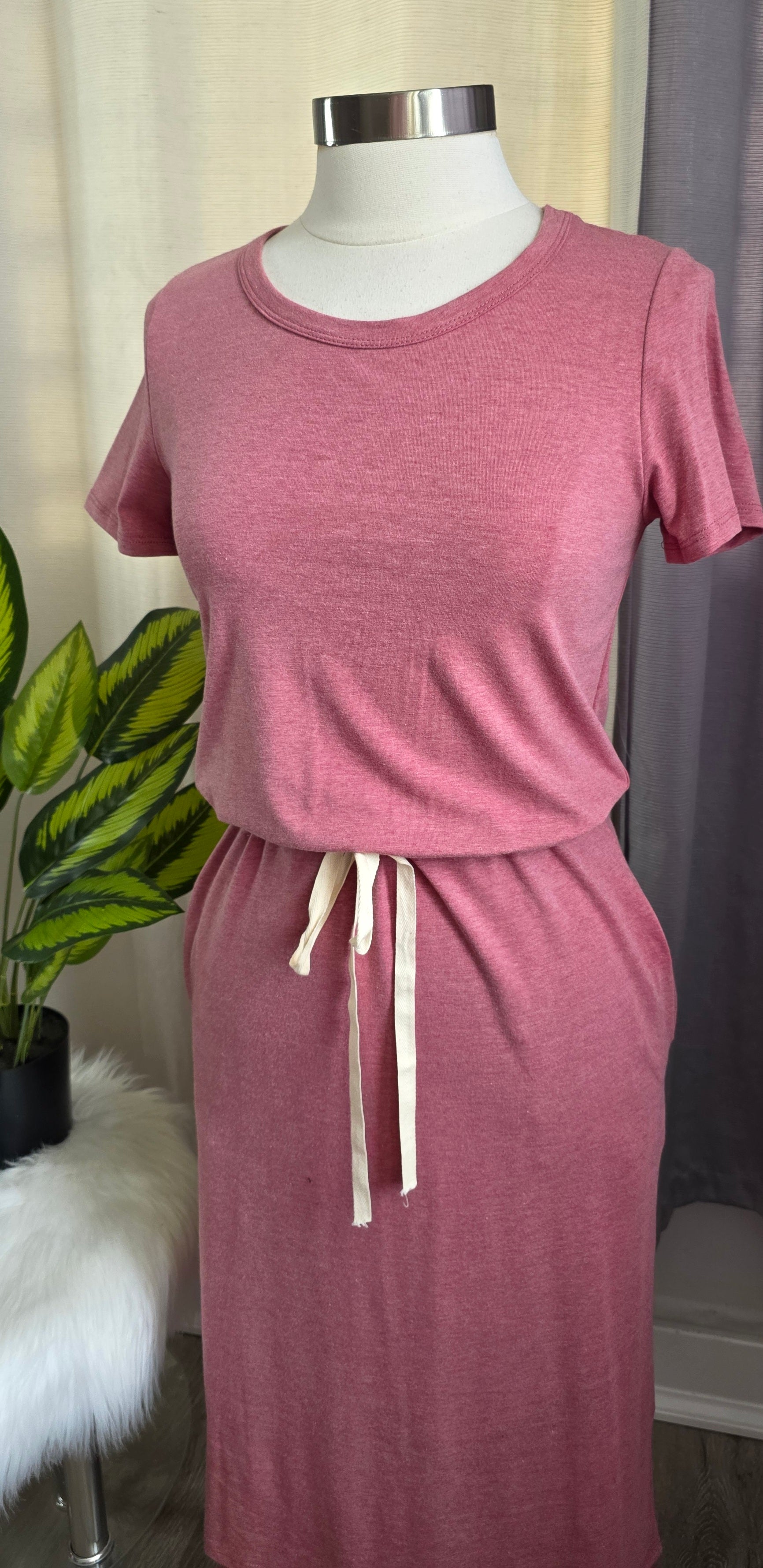 Pink Midi Dress