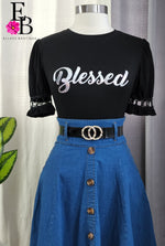 Cargar imagen en el visor de la galería, Jean Skirt
